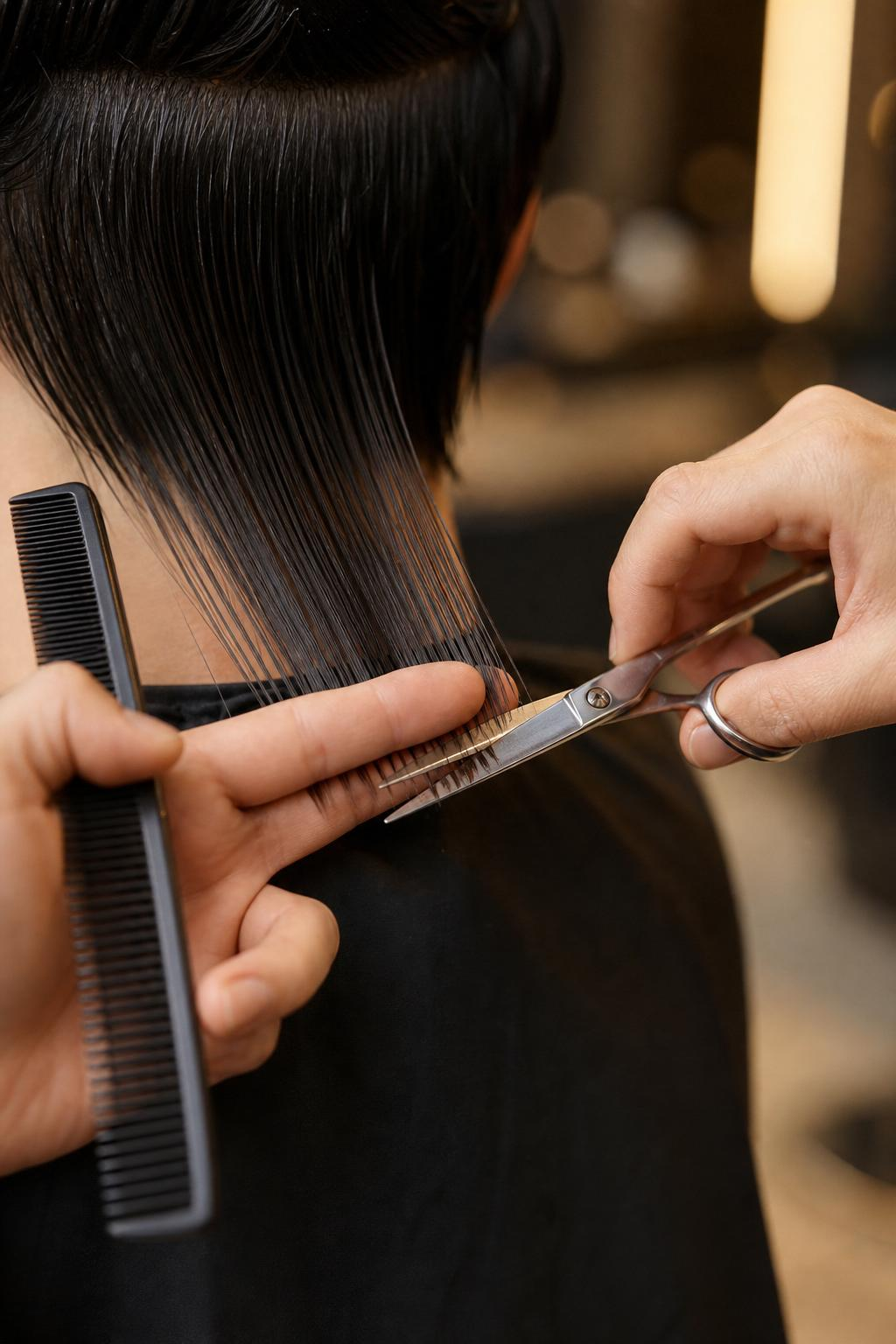 Coupe précise en cours